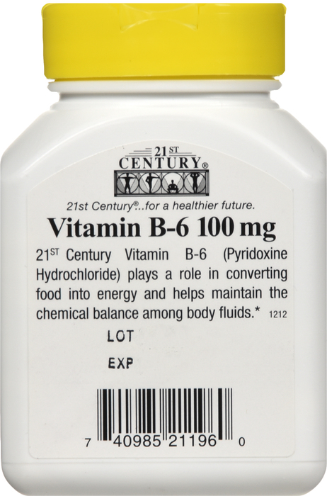 B6 100MG TAB 110CT 21ST CENT