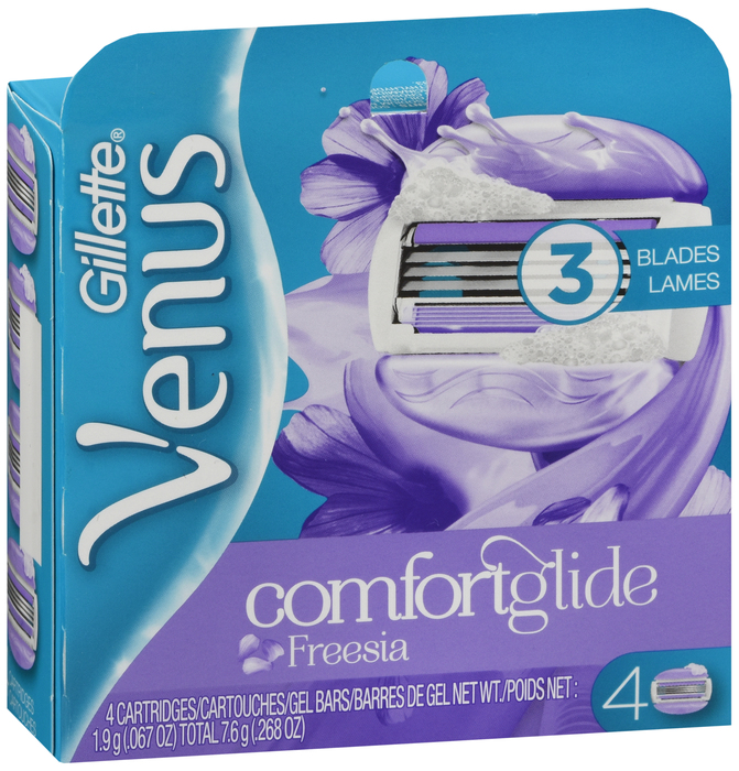 Gillette Venus ComfortGlide Freesia Women's Razor Blades 4ct