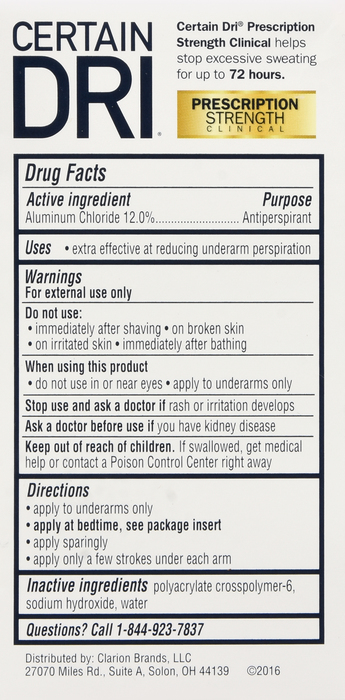 Certain Dri Antiperspirant Roll On Deodorant 1.2oz