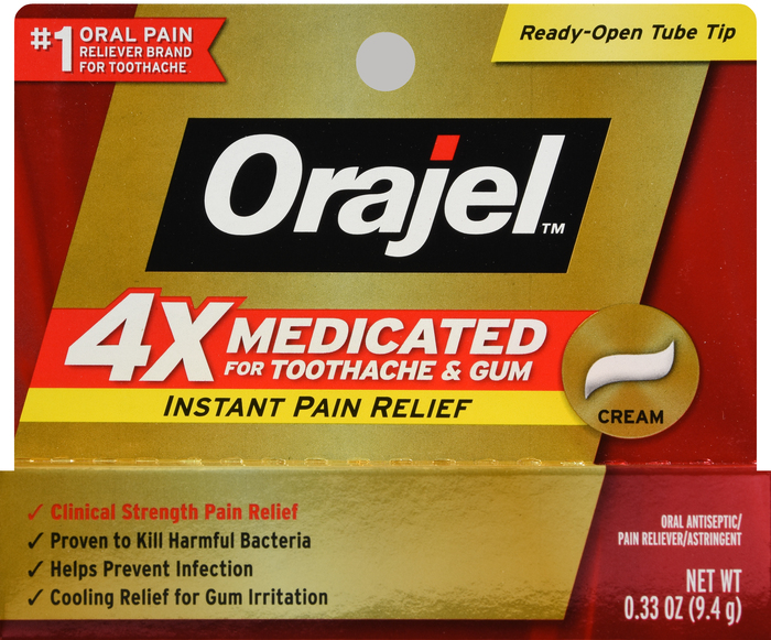 Orajel 4X Medicated Oral Pain Gel 0.33oz