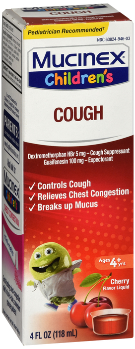 Children's Mucinex Cough Expectorant Cherry Liquid 4oz