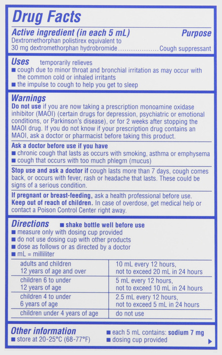 Delsym 12 Hour Adult Cough Suppressant Grape Liquid 3oz