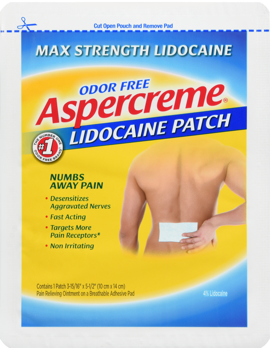 Aspercreme Lidocaine Patch 12X1ct