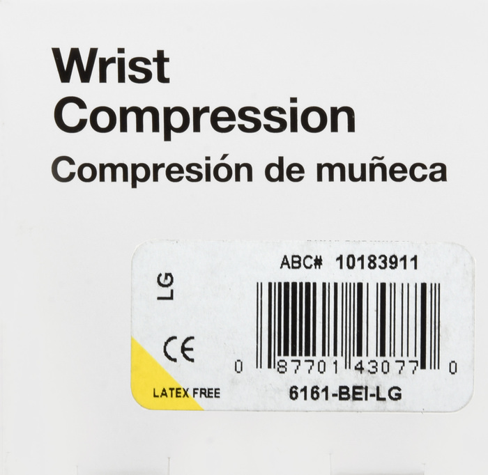 Good Neighbor Pharmacy Wrist Compression Beige Large 1ct