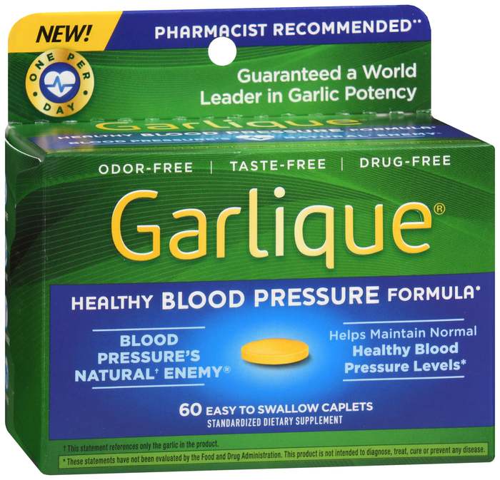 Garlique Healthy Blood Pressure Formula Caplets 60ct