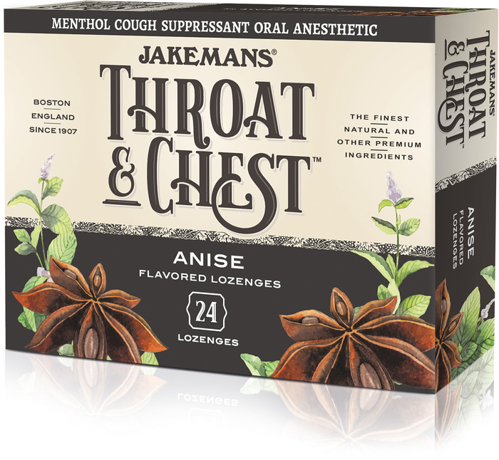 JAKEMANS THROAT & CHEST ANISE LOZ 6X24CT