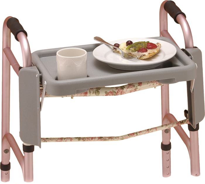 Walker Tray 436T For 1" Folding Walker Grey