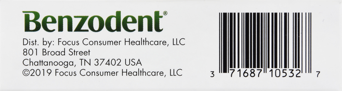 Benzodent Dental Pain Relieving Cream 0.25oz