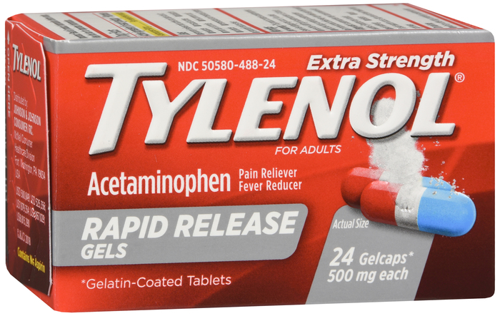 Tylenol Extra Strength Rapid Release 500mg Capsules 24ct