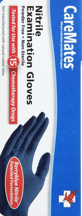 Gloves CareMates Nitrile Powder-Free S 100ct