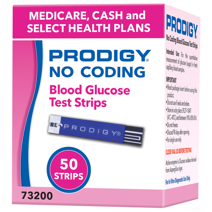 Prodigy No Code Strips Medical 50ct