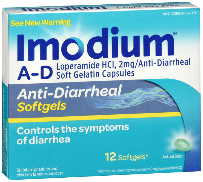 IMODIUM A-D SOFTGELS 12CT