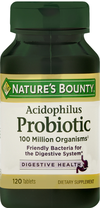 Nature's Bounty Acidophilus Probiotic Tablets 120ct