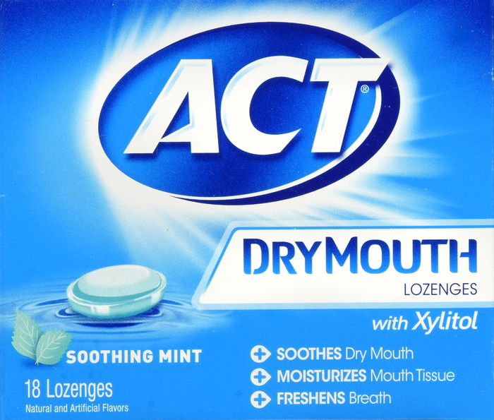 ACT Total Care Dry Mouth Mint Lozenges 18ct