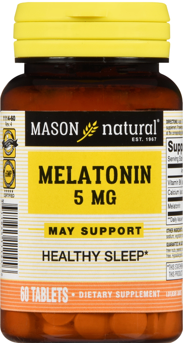 MELATONIN 5MG TABLETS 60CT MASON