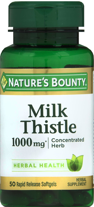 Nature's Bounty Milk Thistle 1000mg Cap 50ct