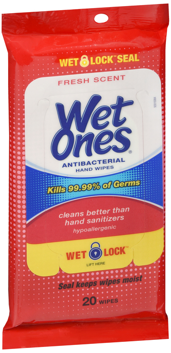 WET ONES FRESH WIPE 20CT