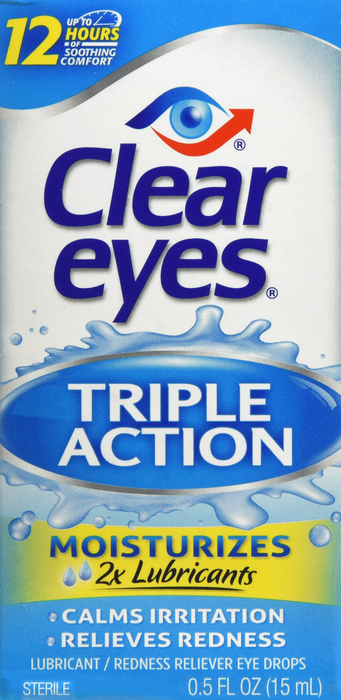 Clear Eyes Lubricant Redness Reliever Eye Drops 0.5oz