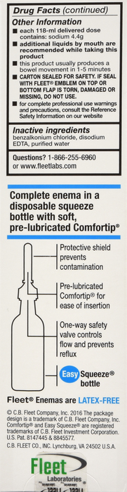 Fleet Saline Enema Laxative 4.5oz