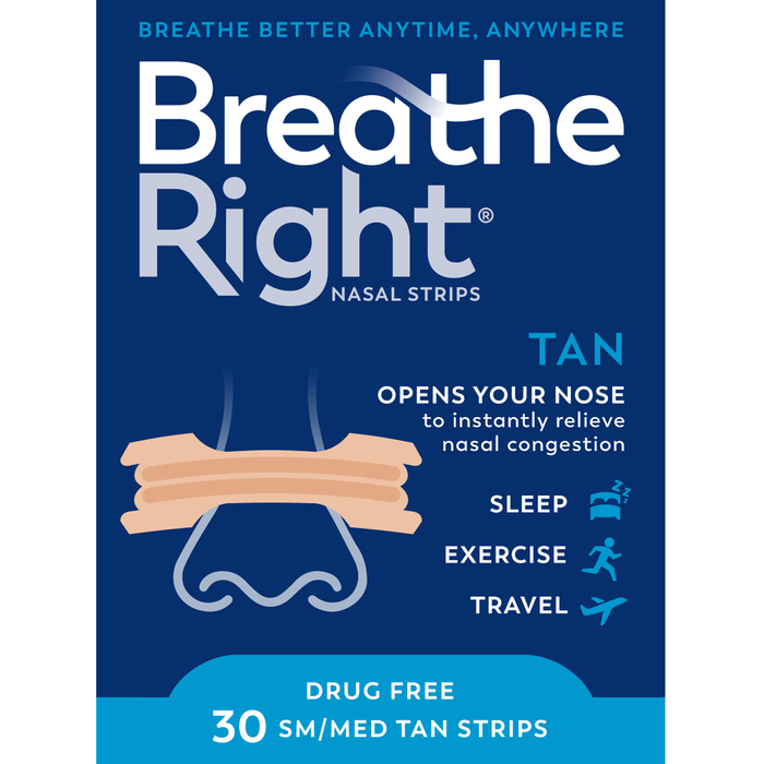 BREATHE RIGHT TAN SMALL/MEDIUM STP 30CT