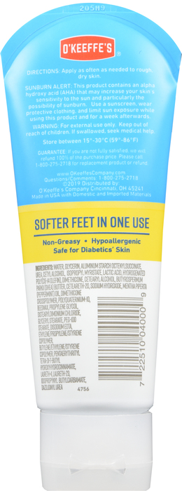 O'Keeffe's Healthy Feet Exfoliating Cream 3oz