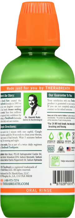 TheraBreath Fresh Breath Mild Flavor Oral Rinse 16oz