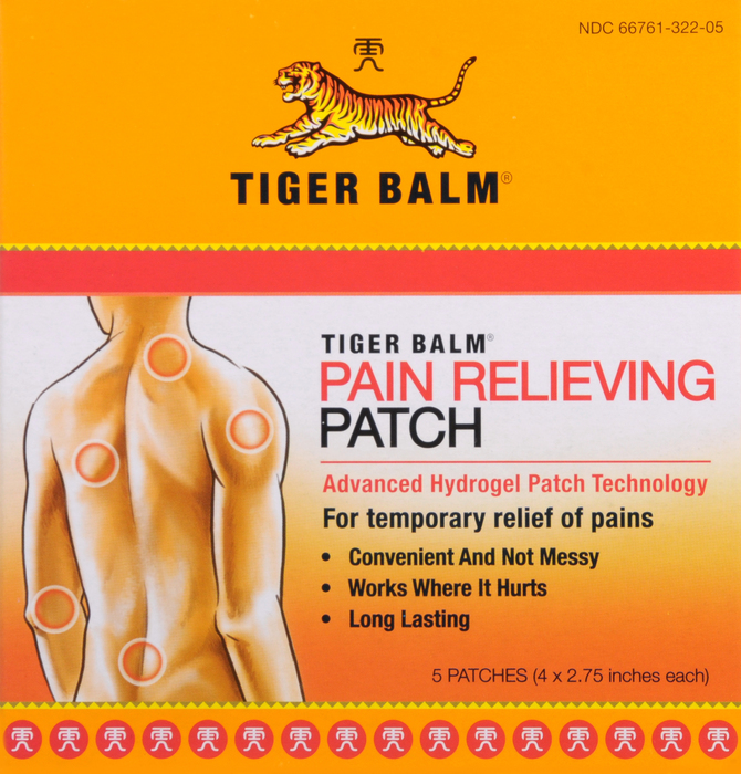 Tiger Balm Pain Relieving Patch 5ct