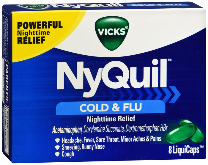 NYQUIL COLD & FLU LCP 8CT