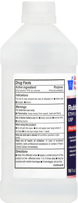 Good Neighbor Pharmacy Alcohol Rubbing Ethyl 70% Liquid 12x16oz