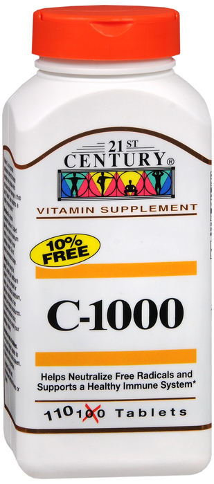 21st Century Vitamin C-1000mg Tablets 110ct