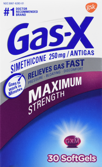 Gas-X Maximum Strength Gas Relief Softgels 30ct