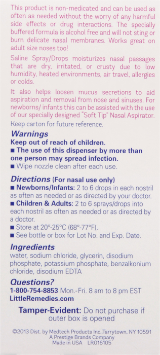 Little Noses Saline Spray Drops 1oz