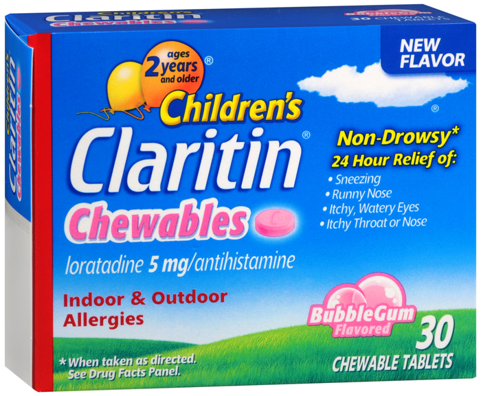 Children's Claritin Allergy Chewables Bubble Gum 30ct