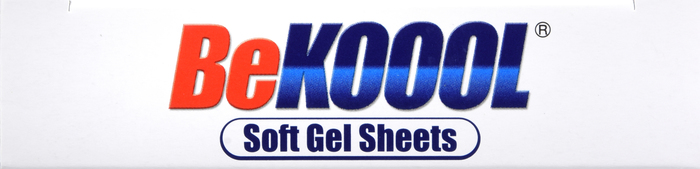 Be Koool Adult Migraine Cooling Relief Gel Sheets 4ct