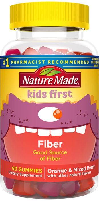 Nature Made Kids First Fiber Orange & Berry Gummies 60ct