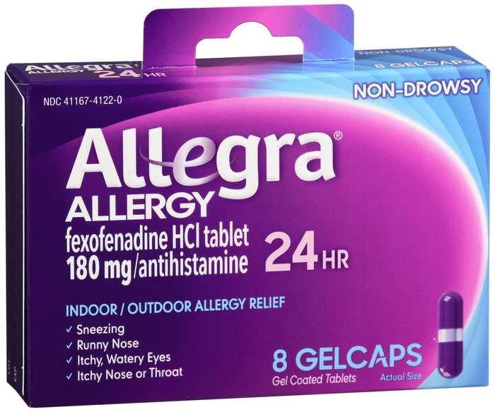 Allegra 24HR Allergy Gelcaps 8ct