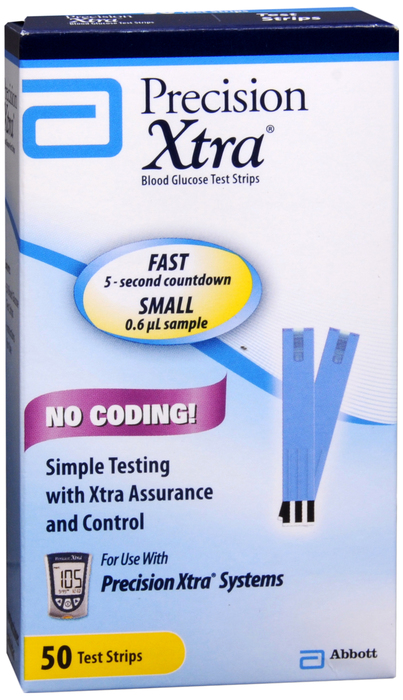 PRECISION XTRA TEST STRIP 50CT