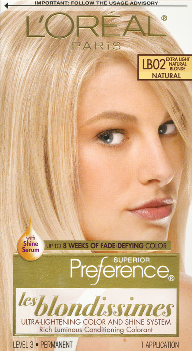 L'Oreal Paris Superior Preference Extra Light Natural Blonde Permanent Hair Color 1ct