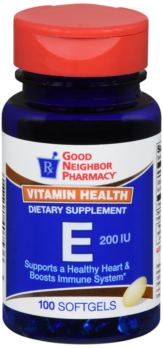 Good Neighbor Pharmacy Vitamin E 200 IU Softgels 100ct