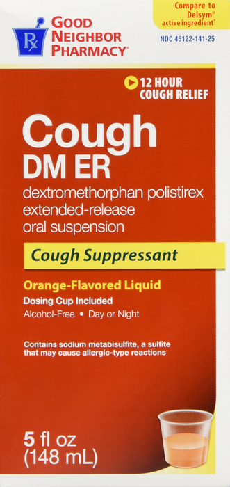 Good Neighbor Pharmacy Cough DM ER 30mg Adult Orange Flavor 5oz