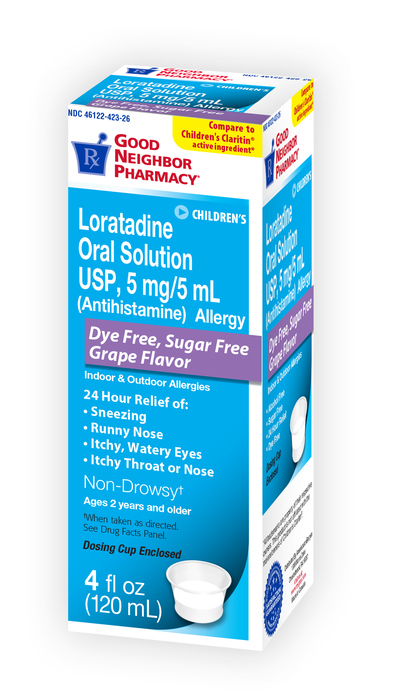 Good Neighbor Pharmacy Loratadine Oral Dye Free Sugar Free Grape Liquid 4oz