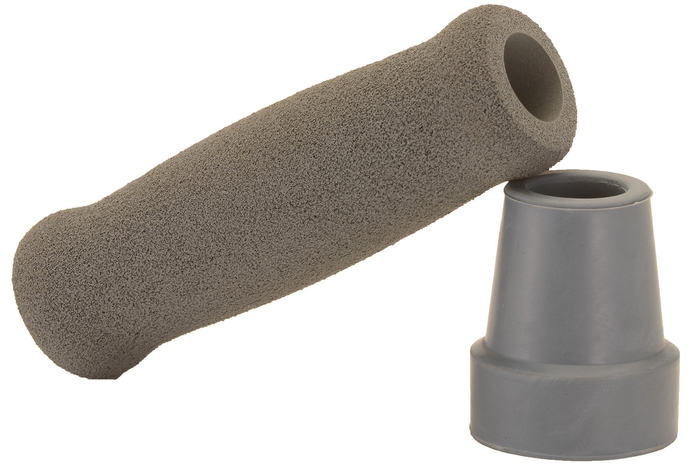 CANE GRIP/TIP GREY RPLMNT KIT TG100-GR