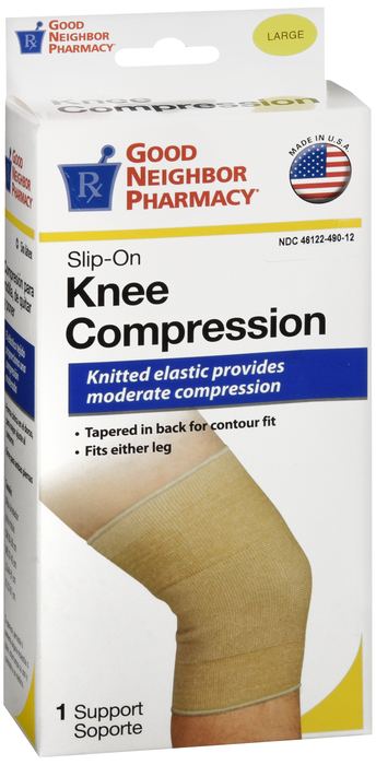 Good Neighbor Pharmacy Slip-on Knee Compression Beige Large 1ct