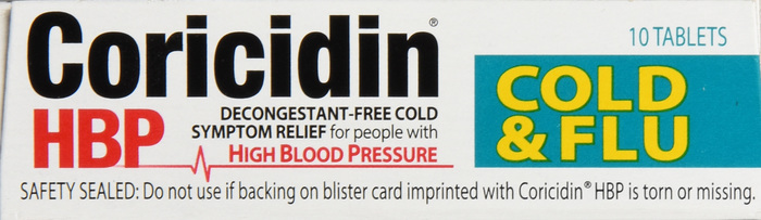 Coricidin HBP Chest Cold & Flu Tablets 10ct