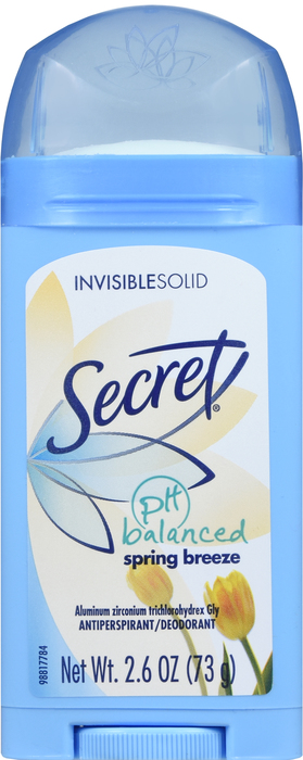 Secret Invisible Solid Spring Breeze Deodorant 2.6oz