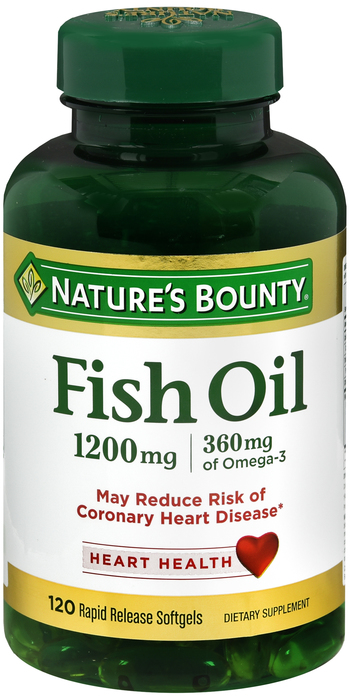 Nature's Bounty Fish Oil 1200mg Softgels 100ct