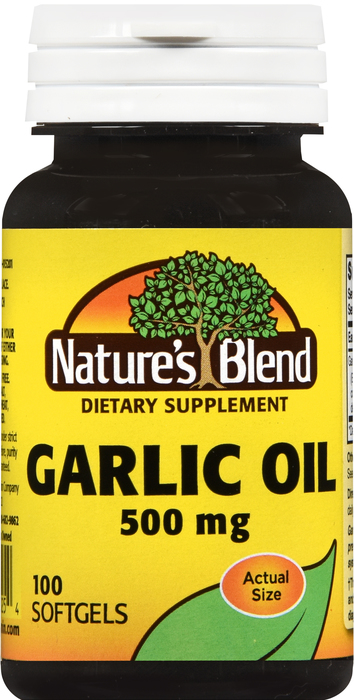 GARLIC 500MG SOFTGEL 100CT NAT BLEND