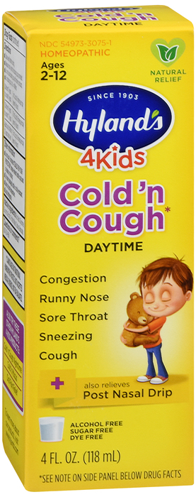 Hyland's 4 Kids Cold 'N Cough Daytime Liquid 4oz