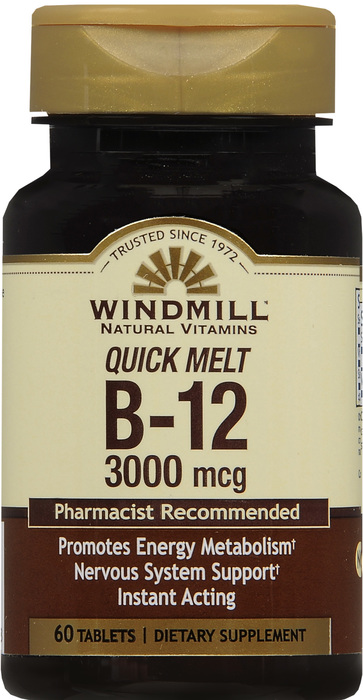 VIT B12 3000MCG LOZENGE 60CT WINDML