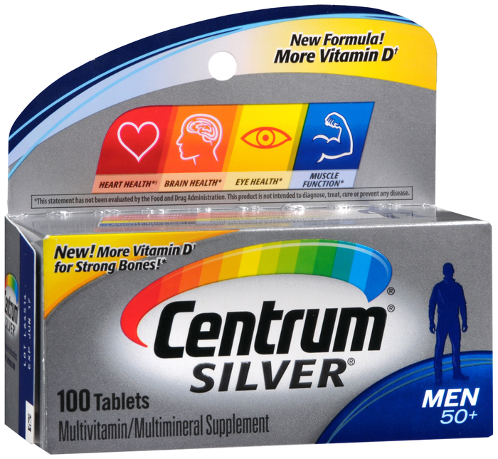 Centrum Silver Men 50+ Multivitamin Tablets 100ct